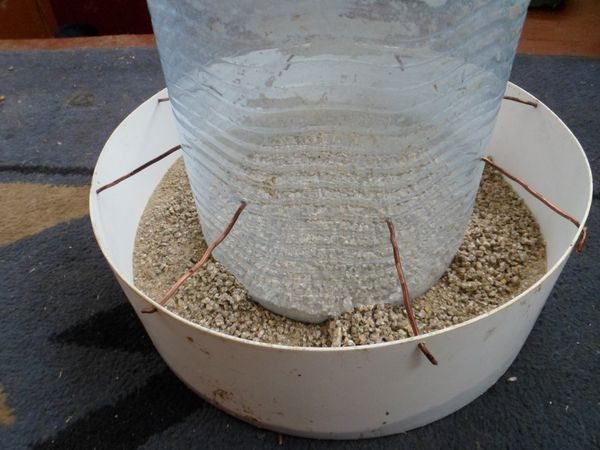mangeoire à partir d'une bouteille de 5 litres