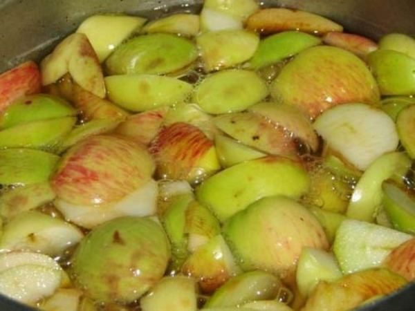 Pommes en blanchiment