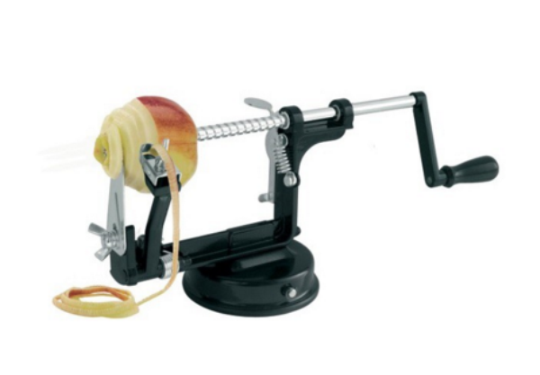 Machine pour nettoyer et couper les pommes