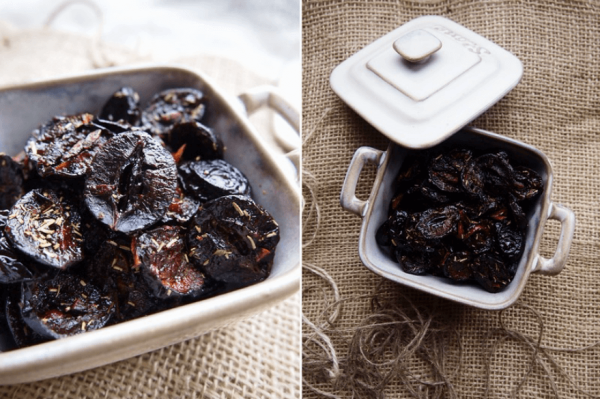 Prune séchée au four