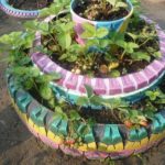 Bed of tires after landing