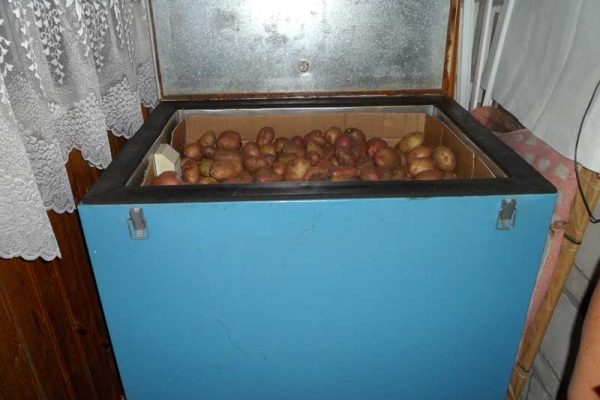 You can store potatoes on the insulated balcony