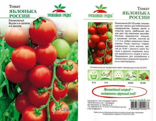 Graines de Tomate Pomme Russie
