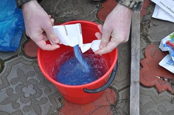 Préparation d'une solution de sulfate de cuivre