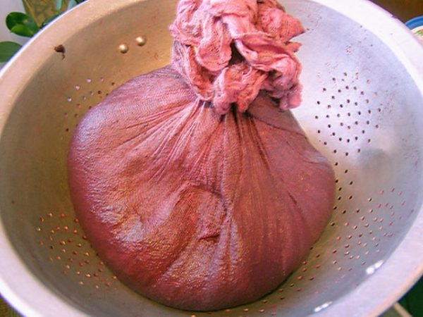 Percolazione del succo d'uva